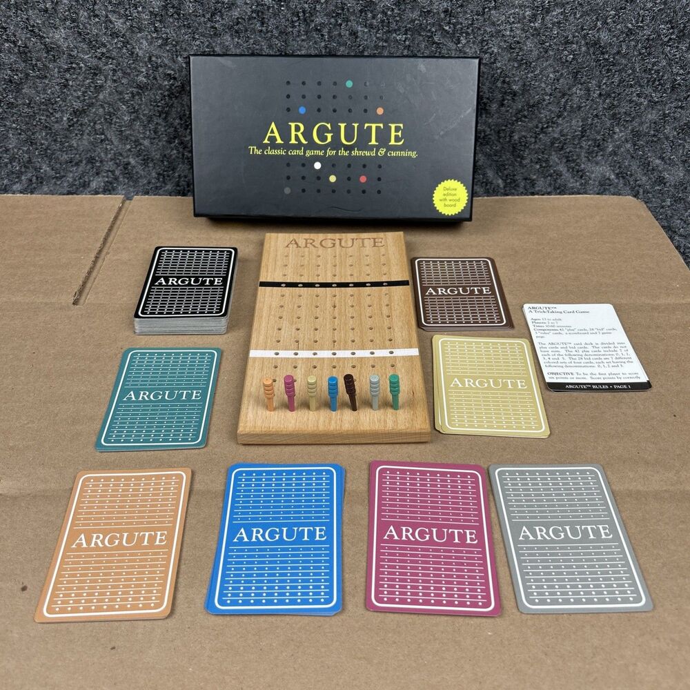 Argute Card Game For The Shrewd & Cunning Seattle Game Co. Deluxe Edition